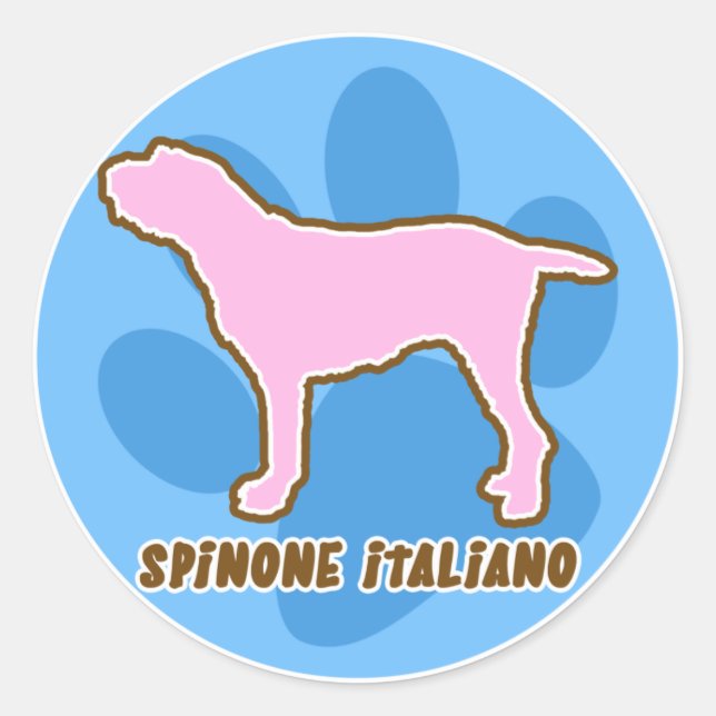 Adesivo Trendy Spinone Italiano Stickers (Frente)
