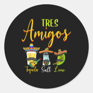 Adesivo Tres Amigos Tequila Salt Limão Cinco De Mayo