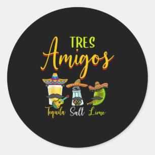 Adesivo Tres Amigos Tequila Salt Limão Cinco De Mayo