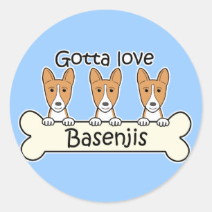 Adesivo Três Basenjis