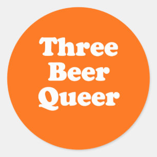 Adesivo Três Beer Queer