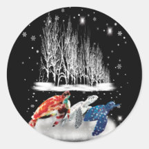 Três Camisa de Neve Turtle American Floco de Neve