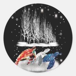 Adesivo Três Camisa de Neve Turtle American Floco de Neve