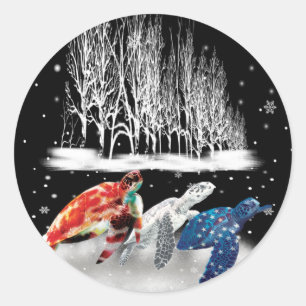 Adesivo Três Camisa de Neve Turtle American Floco de Neve