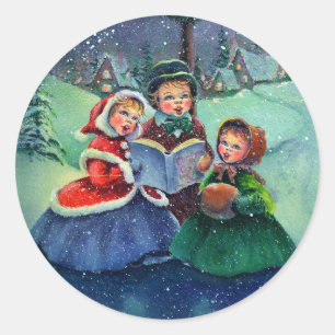 Adesivo TRÊS CAROLERS do NATAL por SHARON SHARPE