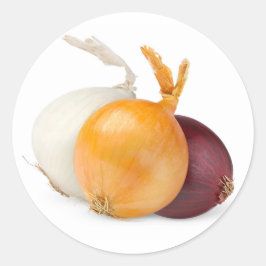 Adesivo Três cebolas de várias cores