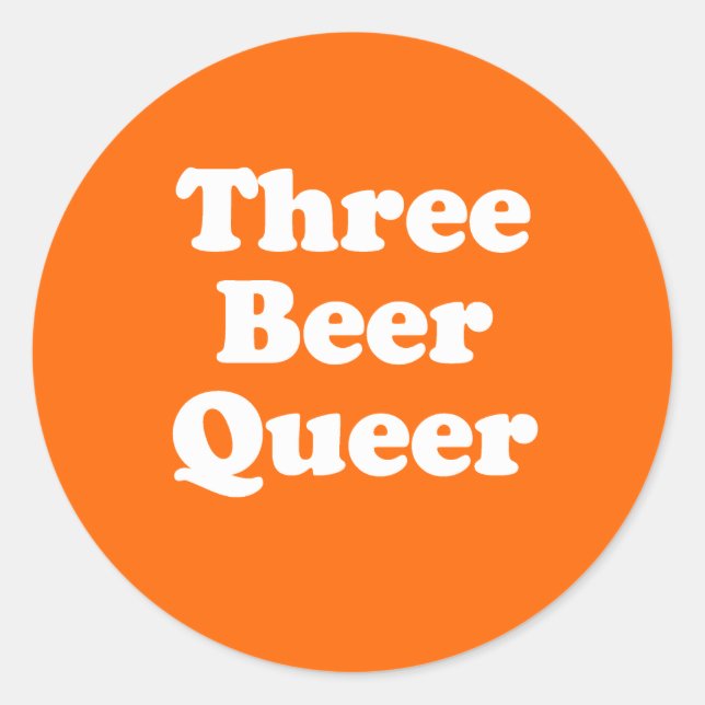 Adesivo Três Cervejas Estranho (Frente)