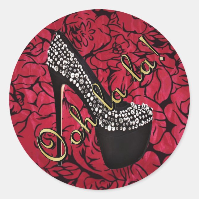 Adesivo Tres Chic Rouge Fleurs Sticker (Frente)