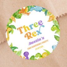 Três Dinossauros Rex 3ª Festa de aniversário