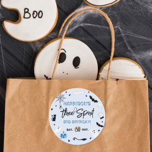 Adesivo Três Espíritos! Festa de Aniversário de Halloween