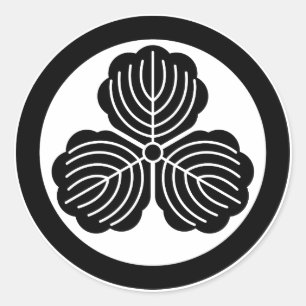 Adesivo Três folhas de carvalho em círculo