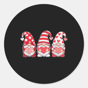 Adesivo Três Gnomos com Dias de os namorados Cardíacos Gi
