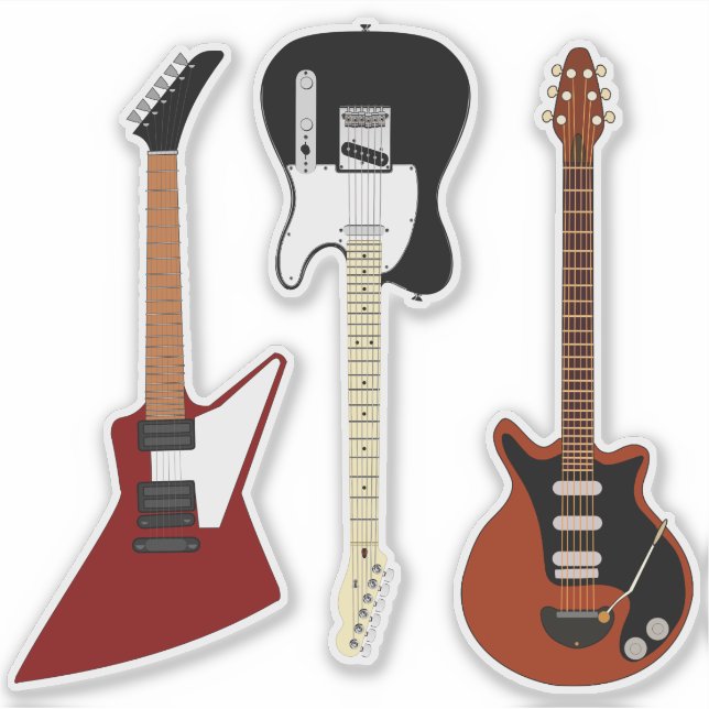 Adesivo Três Guitarras Legais (Frente)