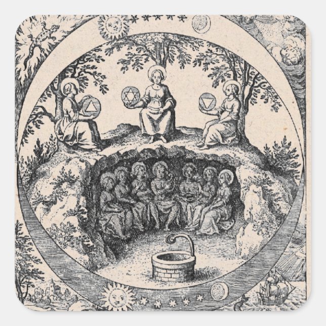 Adesivo Três Irmãs da Alquimia (Frente)