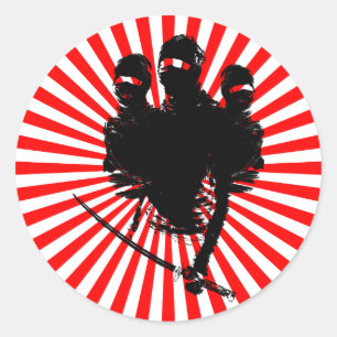Adesivo tres ninjas.