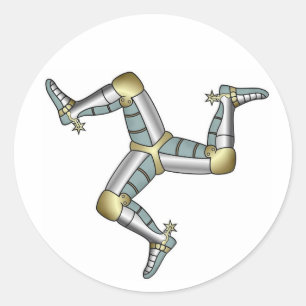 Adesivo Três pés Manx do homem