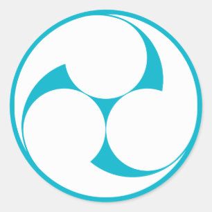 Adesivo Três redemoinhos no sentido horário (Jinuki)