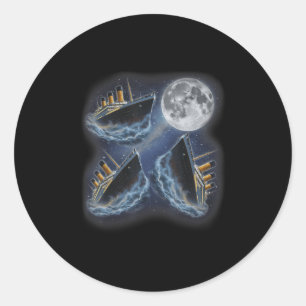 Adesivo Três Rms Titanic Lua 3 Uivando Na Lua Engraçado We