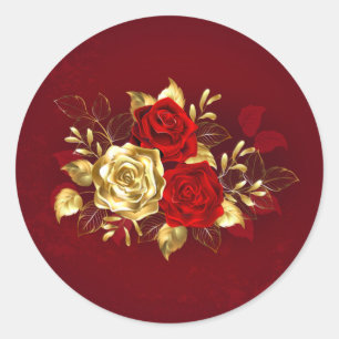 Adesivo Três Rosas de joalharia