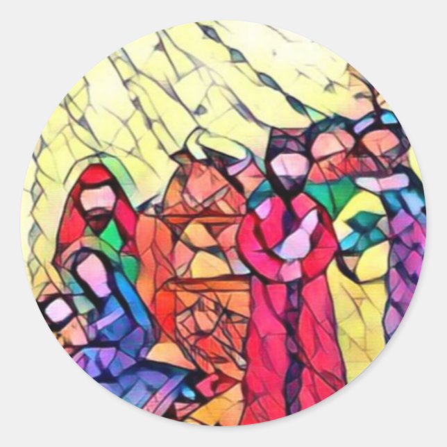 Adesivo Três sábios em Manger (Frente)