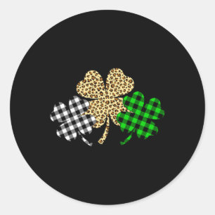 Adesivo Três Shamrocks Leopardo Xadrez Buffalo Rua Patrick