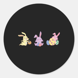 Adesivo Três Soquetes De Páscoa De Carregando De Bunnies C