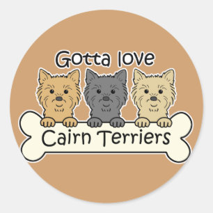 Adesivo Três terrier de monte de pedras