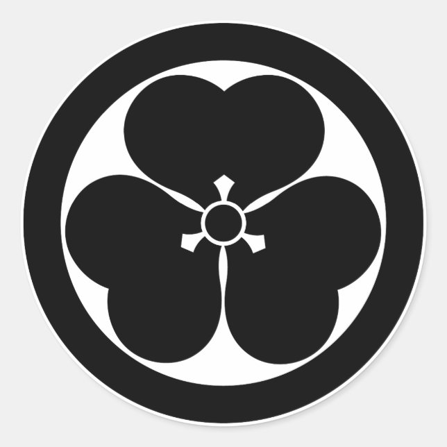 Adesivo Trevo-azedo em círculo (Frente)