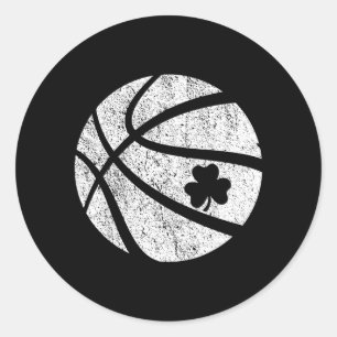 Adesivo Trevo da Sorte Basquete Shamrock Sorte Irlandês St