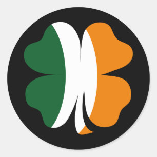 Adesivo trevo de 4 folhas irlandês