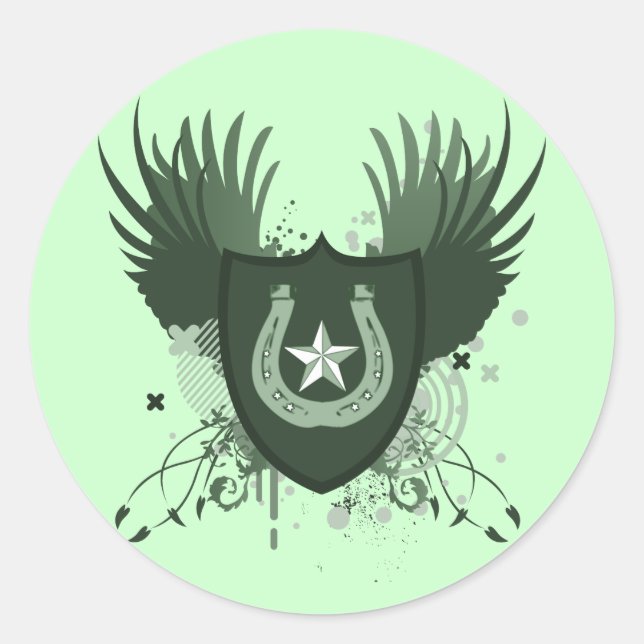 Adesivo trevo de quatro folhas : hi-fi : (Frente)