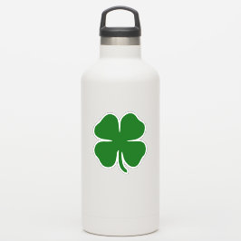 Adesivo Trevo de Quatro Folhas Lucky Green Irlandês