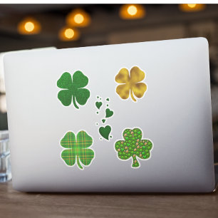 Adesivo Trevo dos corações do trevo do dia de St Patrick