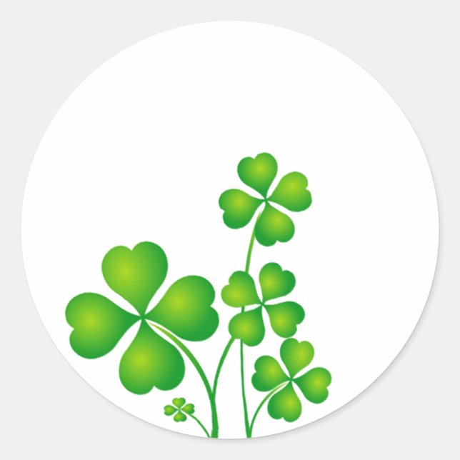 Adesivo Trevo Verde da Irlanda (Frente)