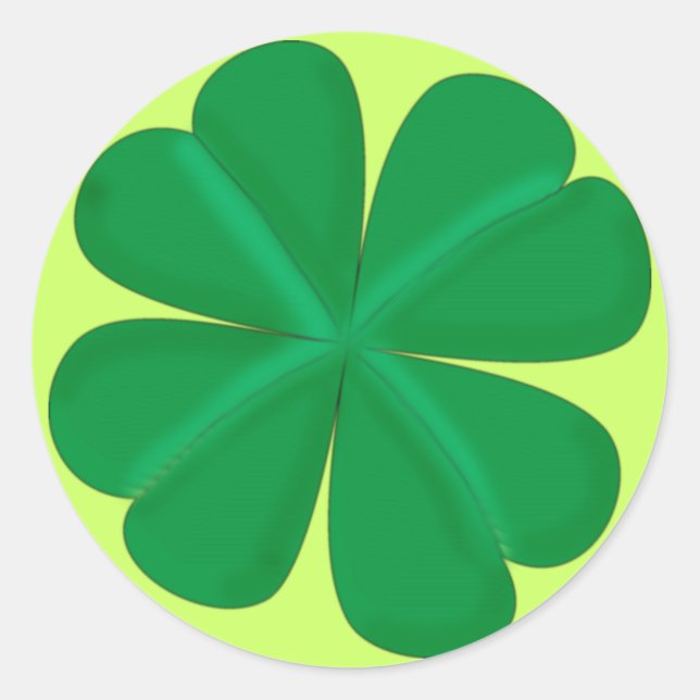 Adesivo Trevo vierblättrig amuletos (Frente)