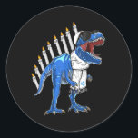 Adesivo Trex Dinosaur Menorah Hanukkah Chanukah<br><div class="desc">Trex, Dinossauro, Menorah, Hanukkah, Chanukah, Judeu, Meninos, Kids_1</div>