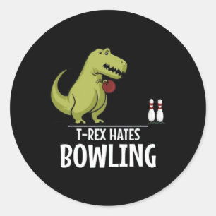 Adesivo TRex Odeia Jogo Desportivo Dinossaur Dino Lover