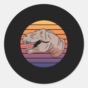 Adesivo TRex Tyrannosaurus Rex Dinosaur Retro Vintage
