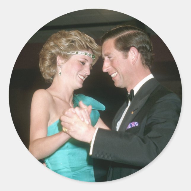 Adesivo TRH O Príncipe e Princesa do País de Gales, Austrá (Frente)