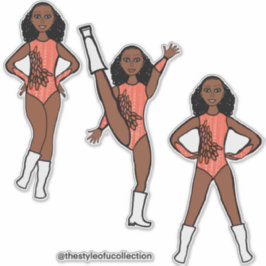 Adesivo Tri-Pose Dancer Flamingo #1  Sticker