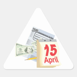 Adesivo Triangular 15 de abril -