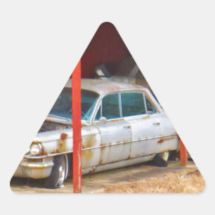 Adesivo Triangular 1963 Silver Sadan deville
