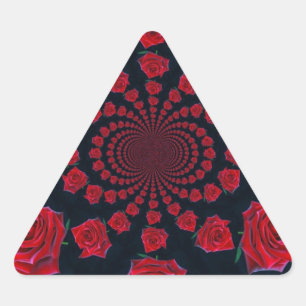 Adesivo Triangular A Beleza dos Rosas: Fantasia Floral