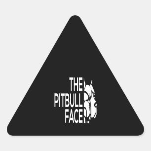 Adesivo Triangular A Face Pitbull