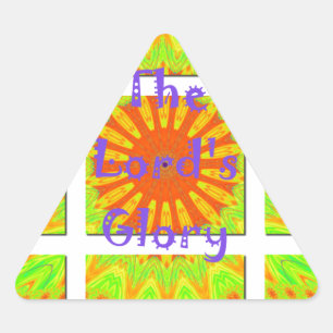 Adesivo Triangular A Gloriosa Geometria do Senhor: Jogada e Criativa