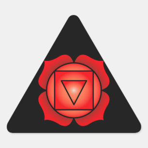 Adesivo Triangular A raiz Chakra