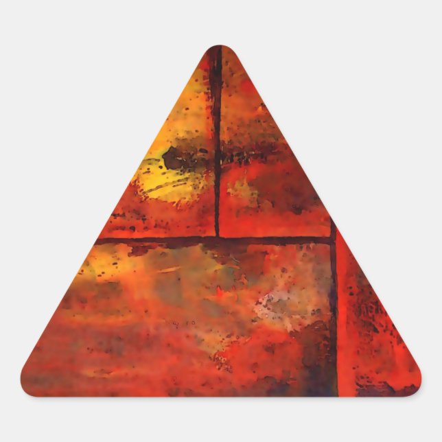 Adesivo Triangular Abstrato Art (Frente)