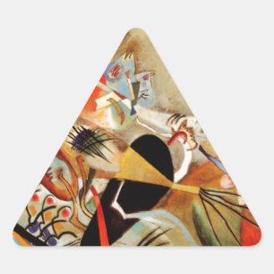 Adesivo Triangular Abstrato de composição Kandinsky