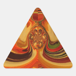 Adesivo Triangular Abstrato, rodopia com o Teardrop Center Art Impres