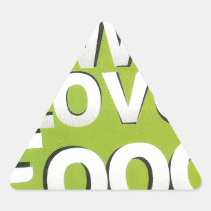 Adesivo Triangular Adoramos comida